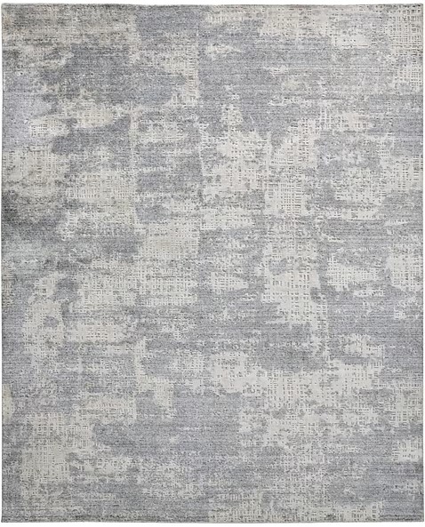 8357F Langford Natural Silver Hand Woven 5x8