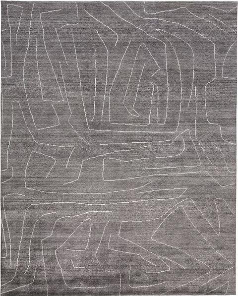 8698F Lennox Charcoal Hand Woven 5x8