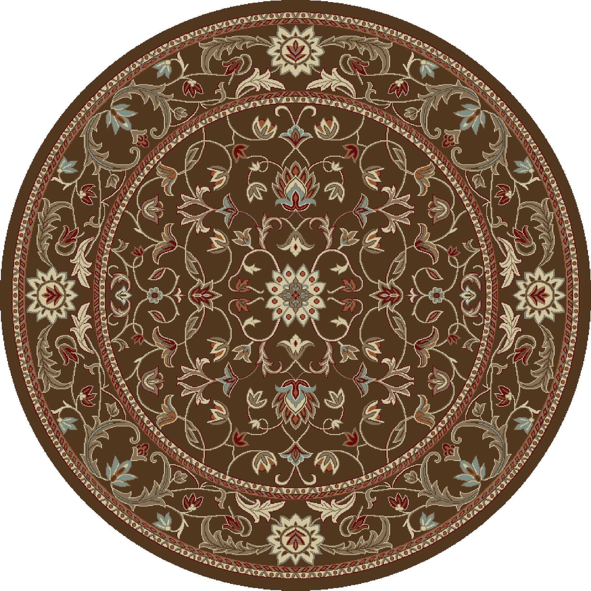 Flora Brown 9738 5'3 Round